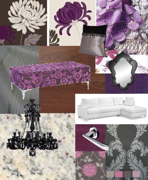 Purple Wallpaper For Living Room. Creating a purple color scheme