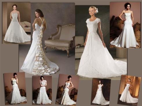 The strapless Ball Gown style of wedding dress 