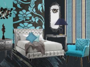 board-screen Trendy bedroom