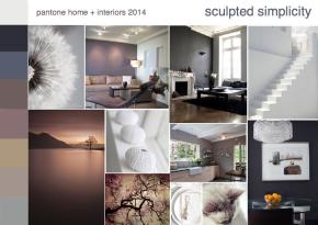 pantone sculpted simplicity color trend interior design mood board